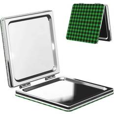 Cosmetics Kdxio Buffalo Plaid Pocket Mirror - Green/Black