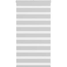Gardiner & Tilbehør vidaXL Zebragardin Lysegrå 90x100 cm Stofbredde 85,9 cm Polyester