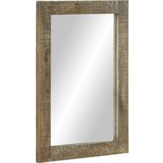 Square Bathroom Mirrors vidaXL Solid Wood Mango Mirror 50 x 2.5 x 70 cm