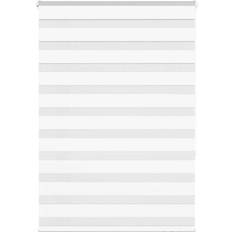 Gardiner & Tilbehør vidaXL Zebragardin Hvid 95x150 cm Stofbredde 90,9 cm Polyester