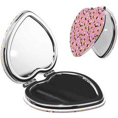 Cosmetics Salouo Funny Corn Spider Web A Print Makeup Mirror - Heart Shape