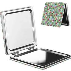 Cosmetics Bingfone Flowers Cactus Print Makeup Mirror - Square