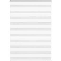 Gardiner & Tilbehør vidaXL Zebragardin Hvid 115x100 cm Stofbredde 110,9 cm Polyester