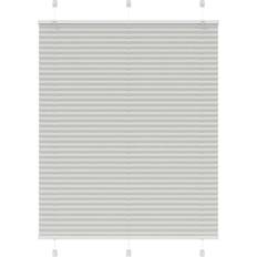 vidaXL Pleated Blind Light Grey 110x100 cm
