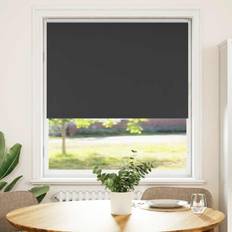 vidaXL Rullgardin Mörkläggning Svart 115x150 cm