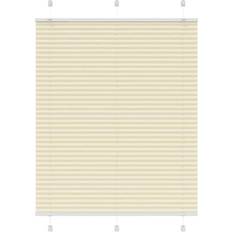 110.0 cm Pleated Blinds vidaXL Pleated Blind Cream 110x150 cm Fabric Width