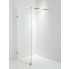 Duschbyggarna Brusevæg Design 790 Klart Glas Guld