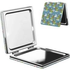 Cosmetics Ocsxa Dino Christmas Adventure Travel Makeup Mirror - Snowy Blue Pattern