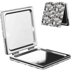 Cosmetics Bingfone Beach Print Compact Vanity Makeup Mirror - Square