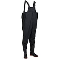 Black Wader Trousers vidaXL Wathose Mit Stiefeln Größe 44