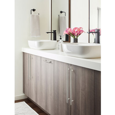 Cabinet Handles Amerock Bar Pulls 16-3/8 Inch Satin Nickel