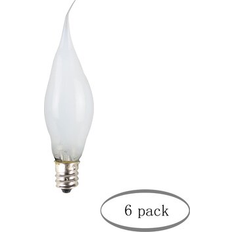 Incandescent Lamps Symple Stuff Aayran 6W Incandescent Light Bulb 3.5 H x 1.0 W in white, Silicone in Clear E12/Candelabra Wayfair (E12/Candelabra)