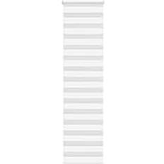 Gardiner & Tillbehör vidaXL Rullgardin Zebra Vit 65x230 cm Tyg 60,9 cm Polyester