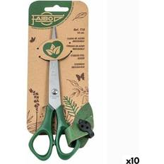 Scissors Green Stainless Steel Scissors 16 cm Pack of 10