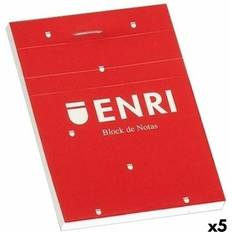 Red Notepads Red A4 Notepad 80 Sheets Set of 5