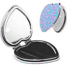 Cosmetics Bingfone Purple Dragon Scales Makeup Mirror - Heart Shape