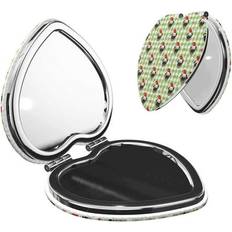 Cosmetics Ocsxa Christmas Hat French Bulldog Makeup Mirror - Heart Shape