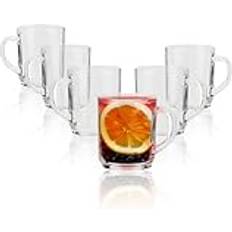 Teglas com-four 6x Teglas Med Handtag 240 ml Mugg 24cl 6st