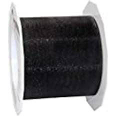 PRÄSENT Organza Ribbon 72mm-25m Black