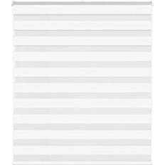 Stribede Rullegardiner vidaXL Zebragardin Hvid 135x150 cm Stofbredde 130,9 cm Polyester