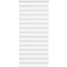 vidaXL Zebragardin Hvid 95x200 cm Stofbredde 90,9 cm Polyester