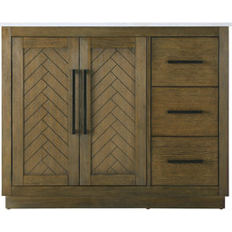 Winston Porter 42 Inch Single Bathroom Vanity Hazel Oak