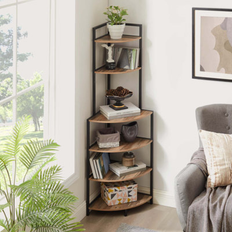 Ebern Designs 6-Tier Corner Open Shelving Unit Book Shelf