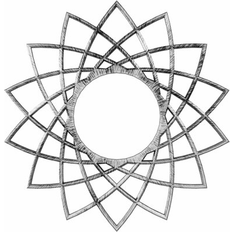 Moulding & Millwork Ekena Millwork Eleanor Ceiling Medallion 22 H x 22 W x 0.75 D