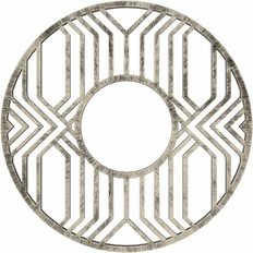 Moulding & Millwork Ekena Millwork Empire Ceiling Medallion 30 H x 30 W x 1 D in Gray