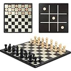 Decoded Wooden Chess Set 28cm Game Board