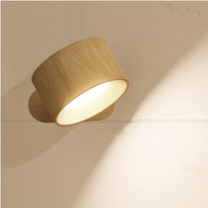 Wood Wall Lamps Ebern Designs LED Sconces 3.9 H x 4.7 W x 2.55 D Wall Light