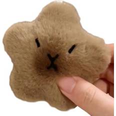 Brown Keychains YIWEI Cute Creative Plush Pendants - Brown