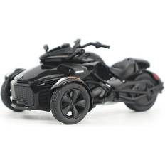 Trumpeter Can-Am Spyder F3 3-Wheel Motorcycle Steel Black Metallic 1/32 Diecast Model by BRP Models