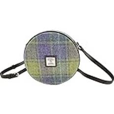 Harris Tweed Glen Appin Bannock Axelväska - Col 112 Lime/Grön Flerfärgad