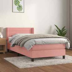 Tweepersoonsbed Continentaal Bedden vidaXL Boxspring Met Matras Fluweel 160x200 cm