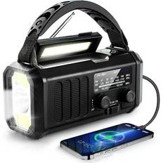 Halitekeji Portable Solar Radio AM FM Hand Crank