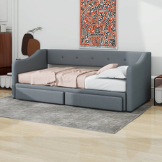 Beds Latitude Run Twin XL To King Size Daybed 32.5 H x 76.5 W x 85 L