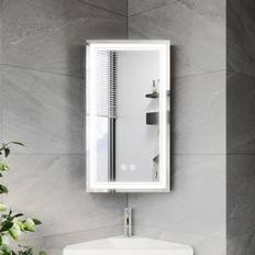 Bathroom Furniture Metro Lane Deanise Medicine Cabinet Mirror Fixed 19.48mm W 33.07mm H