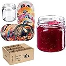 Kadax Små Konserveringsburkar 200 ml Set of 10 Köksbehållare
