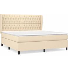 vidaXL Box Spring Con Colchón Tela 180x200 cm Cama Continental