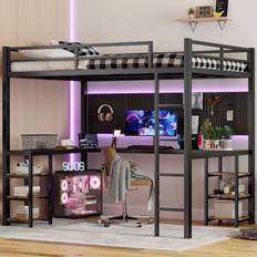 Bellemave Full XL Loft Bed with Desk