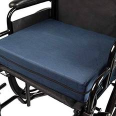 Health DMI Seat Cushion and Chair Cushion for Office Chairs, Wheelchairs, Mobility Scooters, Kitchen Chairs or Car Seats for Support and Height while Reducing Stress on Back, Tailbone or Sciatica, 16x18x4