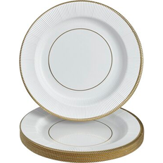 Gold Disposable Plates Silver Spoons Basic Paper Disposable Dinner Plate