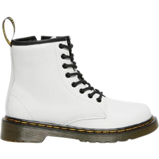 Dr martens white boots Dr. Martens Junior 1460 Leather Lace Up Boots - White/Romario