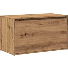 vidaXL Engineered Wood Artisan Oak Förvaringsbänk 80x45cm