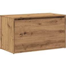 Natuurlijk Opbergbanken vidaXL Engineered Wood Artisan Oak Storage Bench 80x45cm