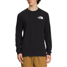 Recycled Materials T-shirts The North Face Men’s Long-Sleeve Box NSE Tee - TNF Black/TNF White