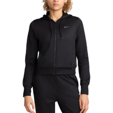 Damen - Elastan/Lycra/Spandex Pullover NIKE Therma FIT One Women's Full Zip Hoodie - Black/White