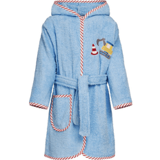 Knöpfe Nachtwäsche Playshoes Kid's Terrycloth Bathrobe - Excavator (340017)