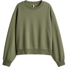 H&M Loose Fit Sweatshirt - Khaki Green